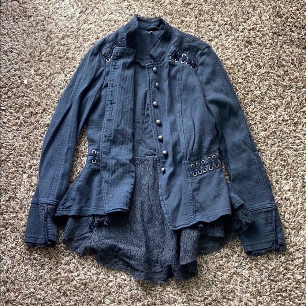 Free People military style jacket